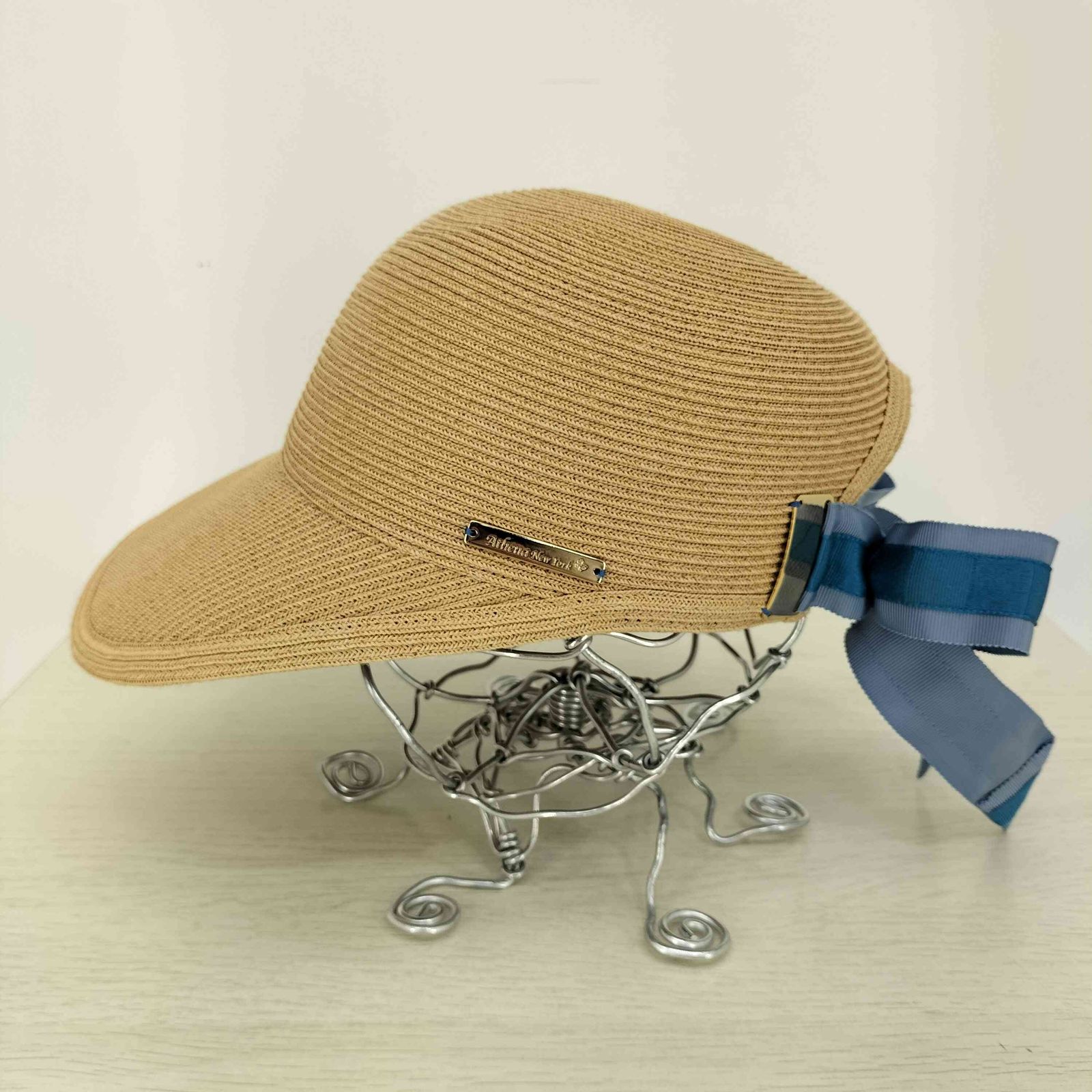 アシーナニューヨーク Athena New York Janet リボン 麦わら帽子 レディース 表記無