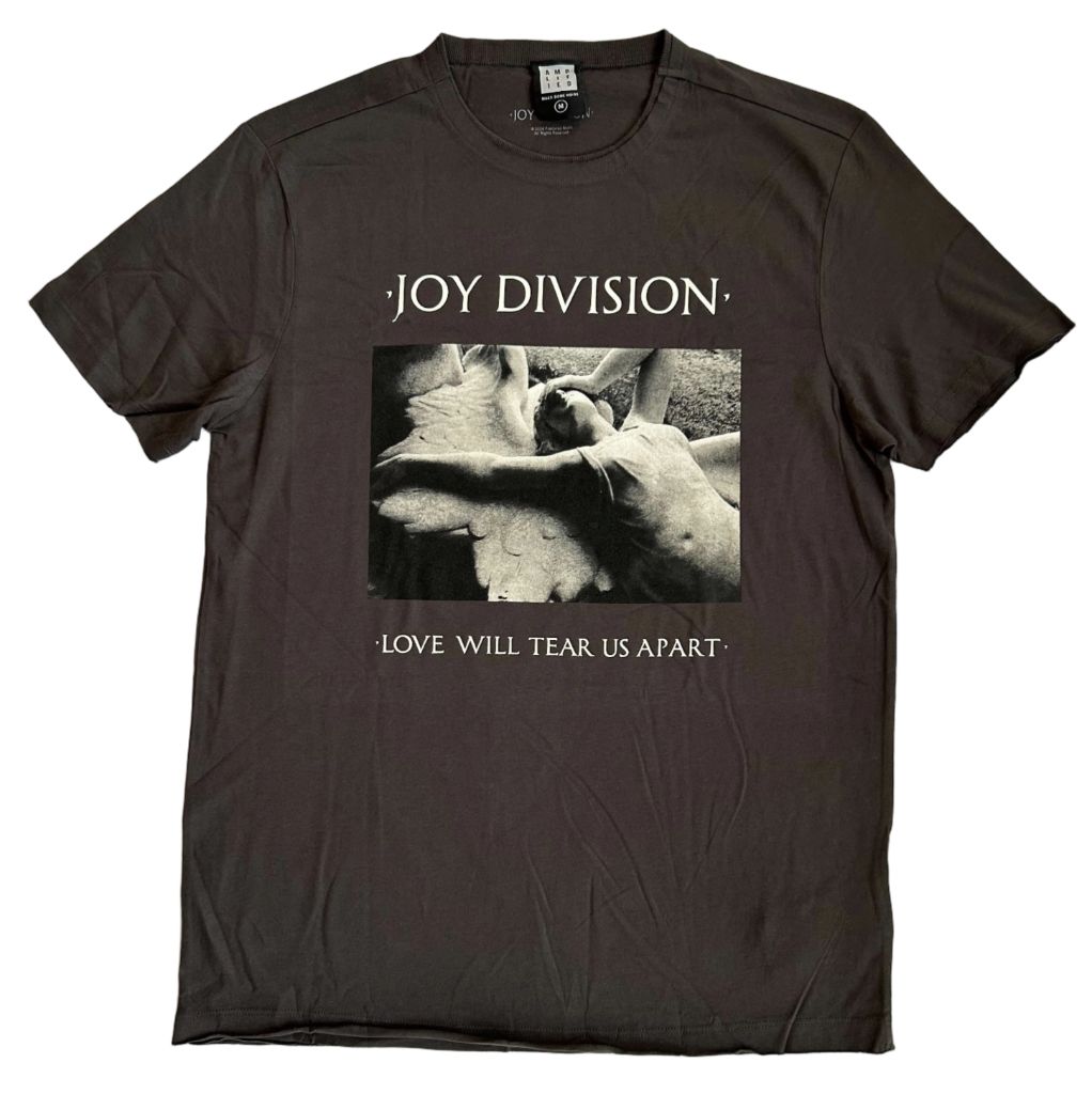 【公式新品 / AMPLIFIED】JOY DIVISION - LOVE WILL TEAR US APART CHARCOAL ジョイディヴィジョン Tシャツ
