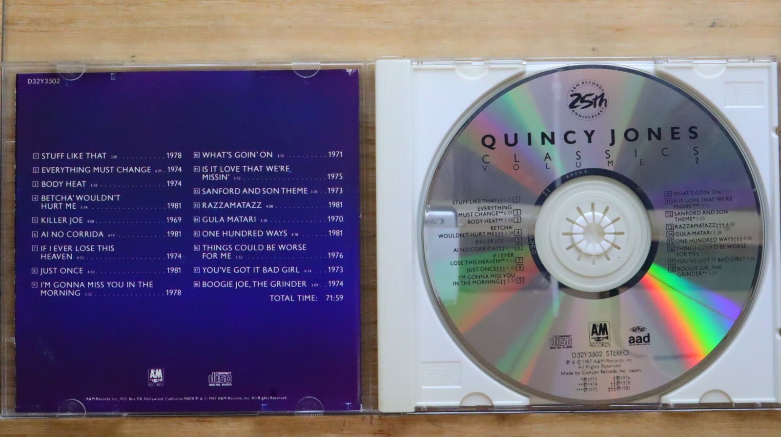 国内盤CD☆クインシー・ジョーンズ/Quincy Jones□ クインシー
