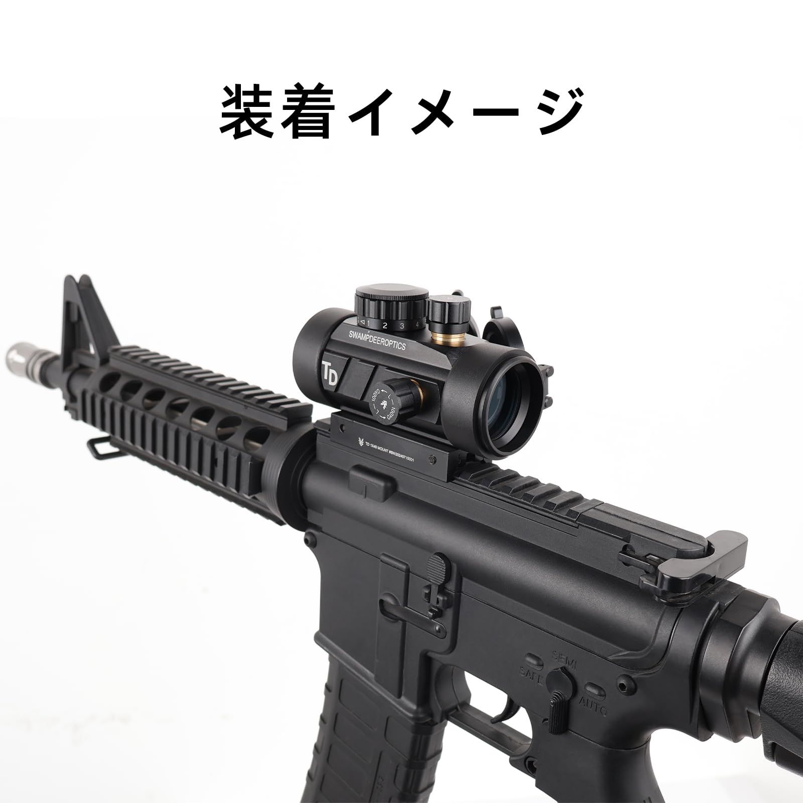 新品 SWAMP DEER 1X40 ドットサイト レッド/グリーン各5段階調整ダット