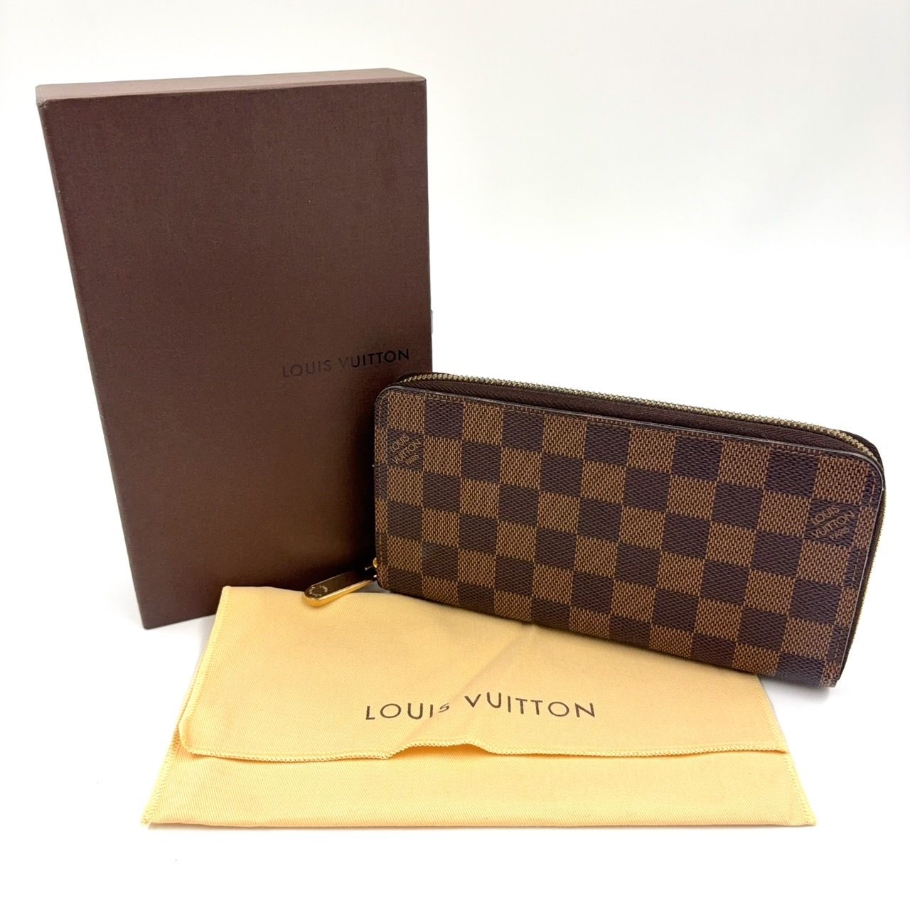 LOUIS VUITTON ジッピーウォレット ダミエ エベヌ N60015