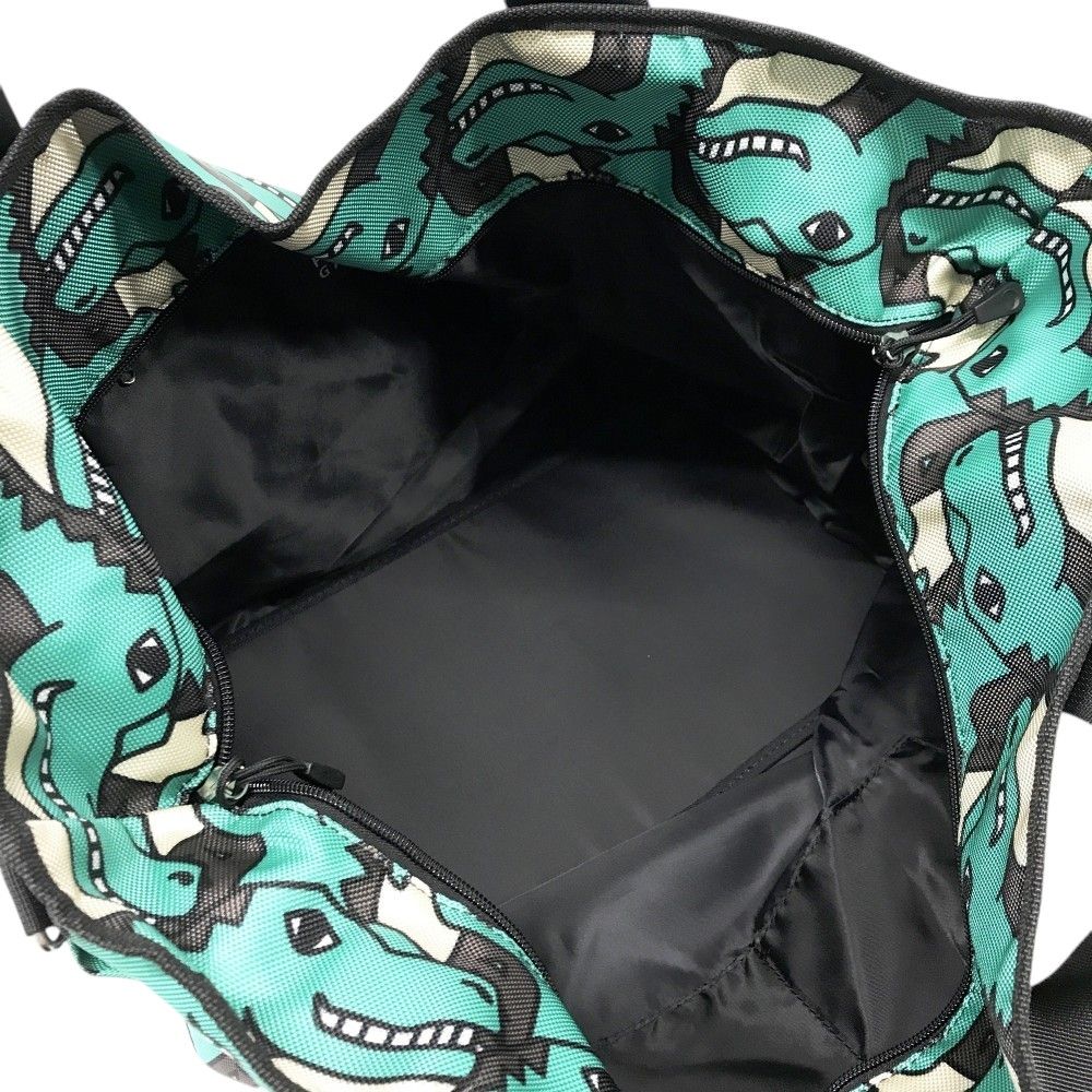 PEARLY GATES パーリーゲイツ 2way ロッカーバッグ 恐竜柄 グリーン系