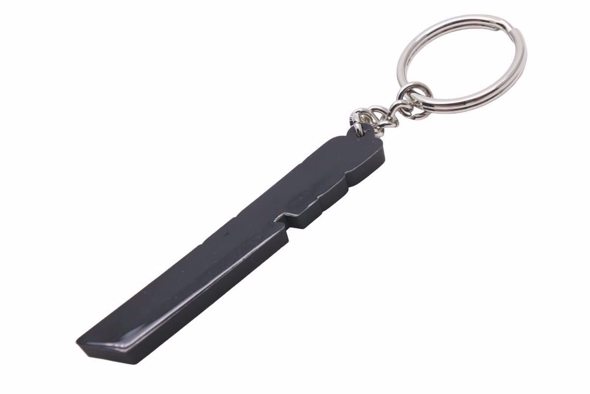 美品 Supreme Bevel Logo Keychain Black シュプリーム キーチェーン