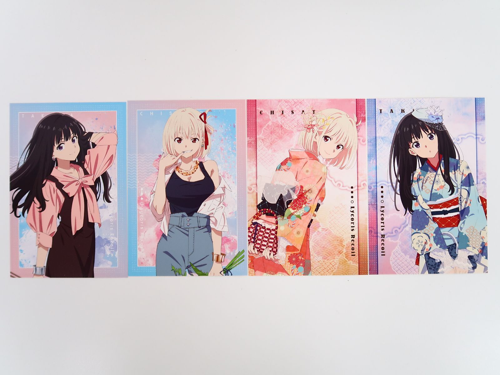 全4種セット リコリスリコイル ポストカード 千束 たきな アニメイト リコリス・リコイル フェア2023 購入特典