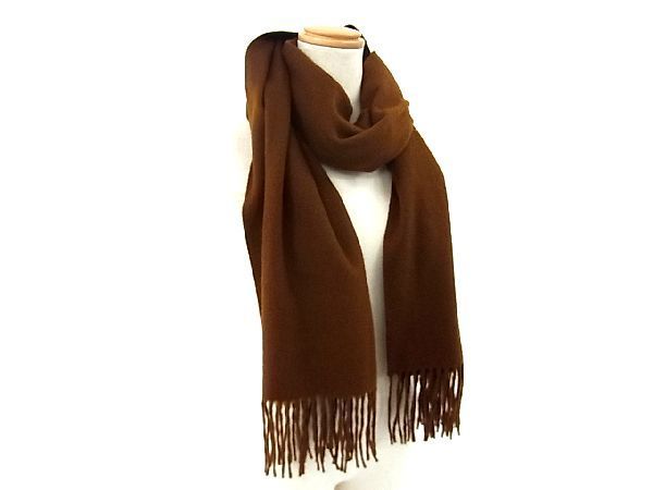 □極美品□ HERMES エルメス キャメルヘア ストール マフラー ショール  