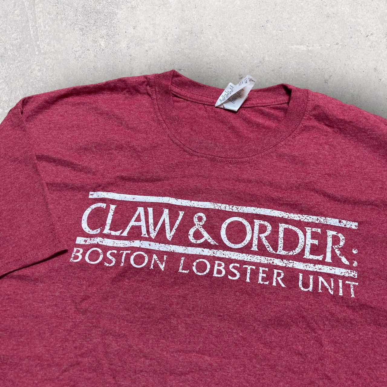 US古着 GILDAN ギルダン CLAW&ORDER Tシャツ XL レッド - メルカリ