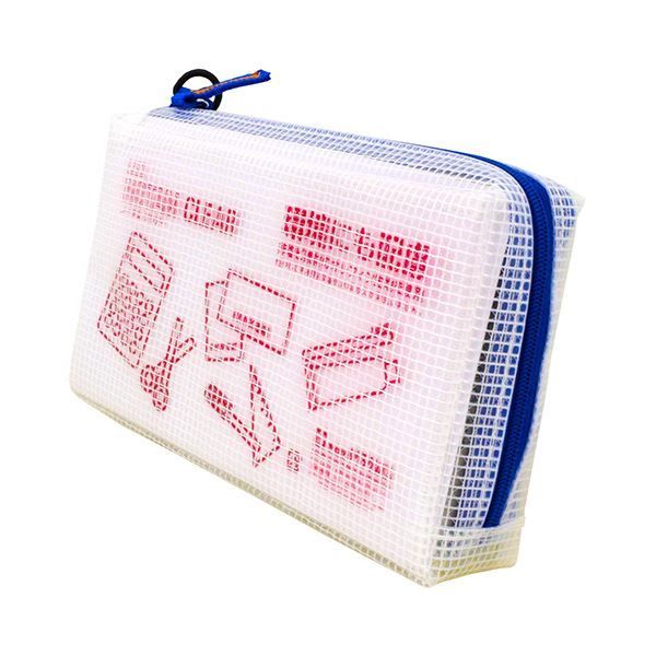 まとめ サクラクレパスノータム クリアー 通帳サイズ マチ付 ブルー UNCM-B 36 1個 ×10セット