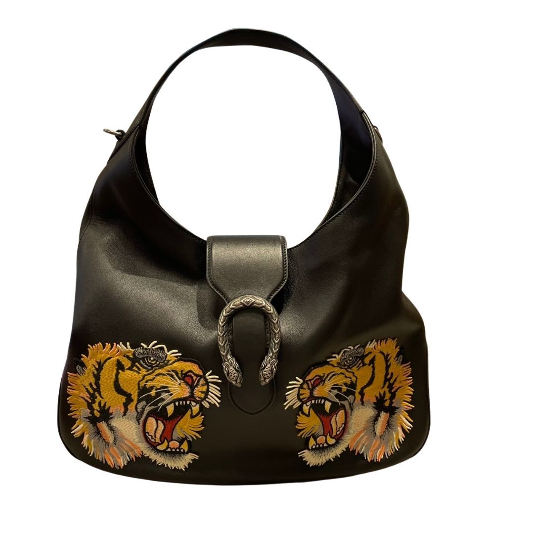 【本日限定】グッチ GUCCI デュオニソス クラッチバッグ 玉津店 中古】GUCCI グッチ デュオニソス タイガー刺繍 447098