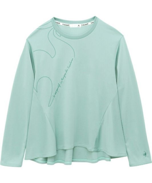 le coq sportif ルコック スポットレス 長袖Ｔシャツ ブルー S QMWWJB02 BL | 衣類 服 ウエア トップス Tシャツ 長袖 ロングスリーブ 吸汗 速乾 はっ水 ストレッチ性 UVカット 紫外線対策 デイリーユー