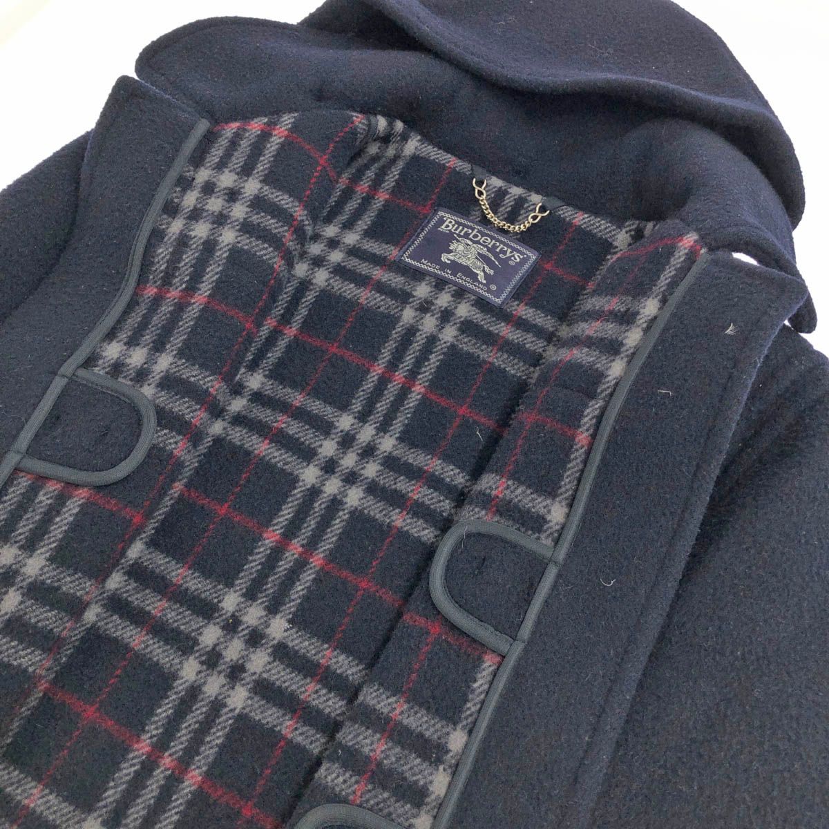 えりshops　Burberry's ダッフルコート ウール・ネイビー BURBERRY バーバリー コート メンズ ダッフルコート 紺 ネイビー
