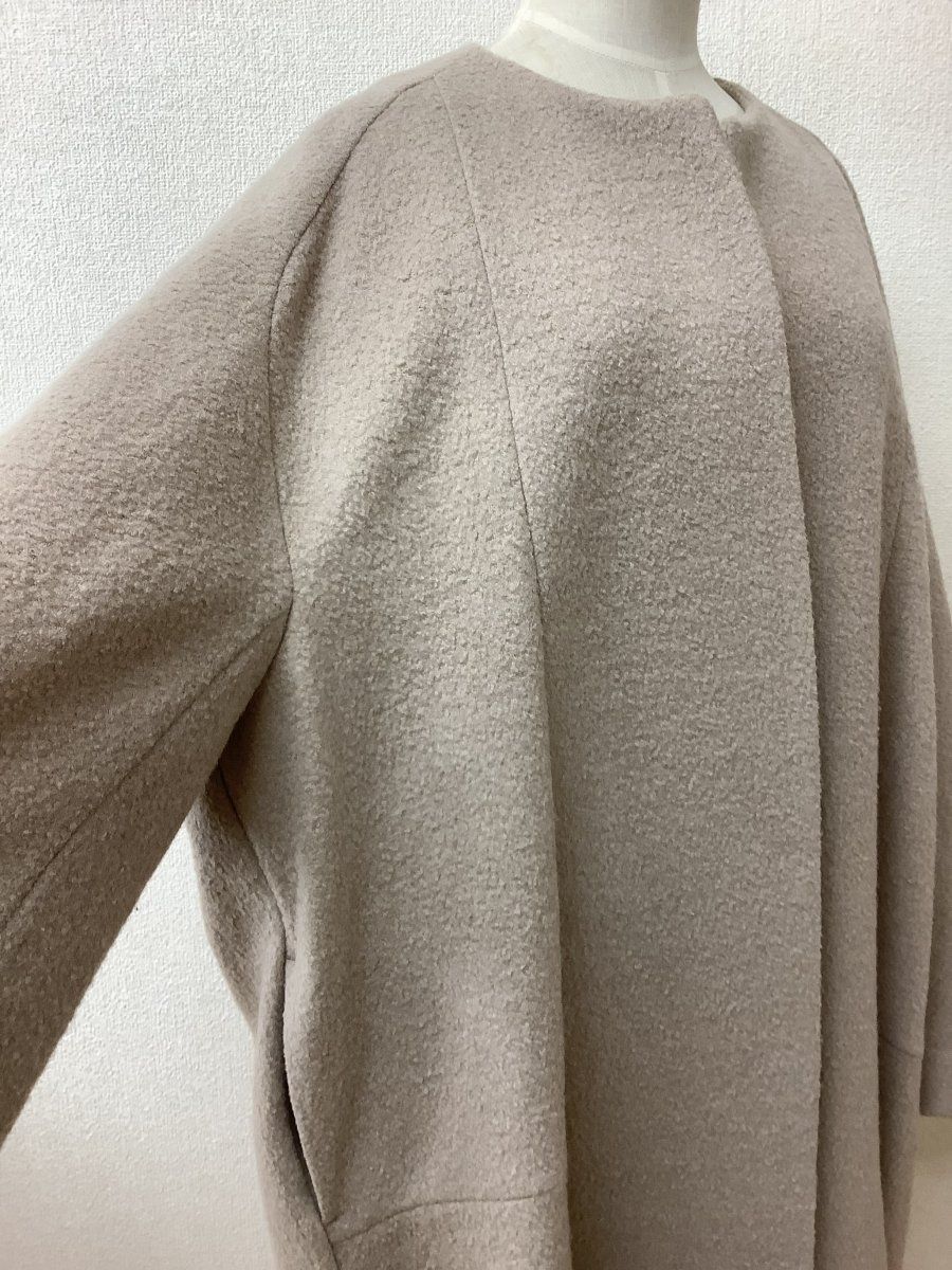 パイル調の生地 ウールコート