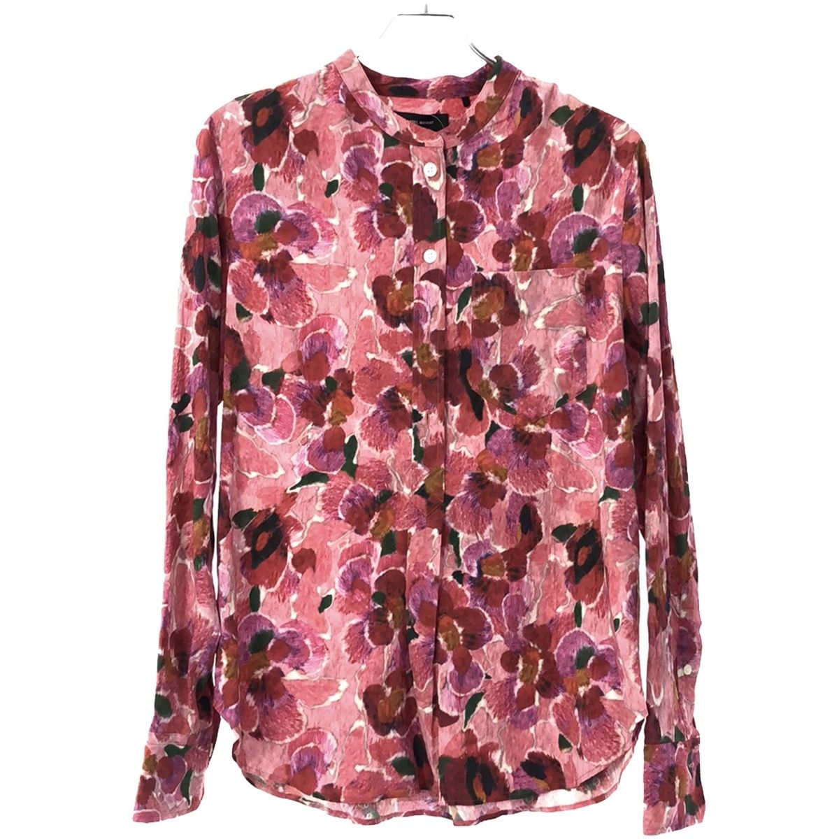 ISABEL MARANT◆RUSAK SHIRT/21SS/長袖シャツ/34//フラワープリント/ch0206-21e0261 ISABEL MARANT Rusak printed silk crepe de chine shirt | THE