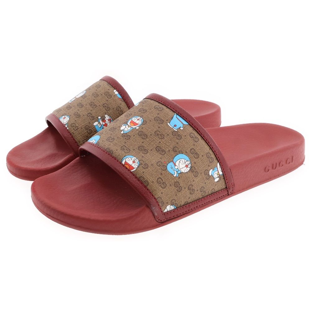 『やち』　GUCCIグッチ　メンズラバーサンダル　レッド　6 やち様 専用』 GUCCIグッチ メンズラバーサンダル レッド 6
