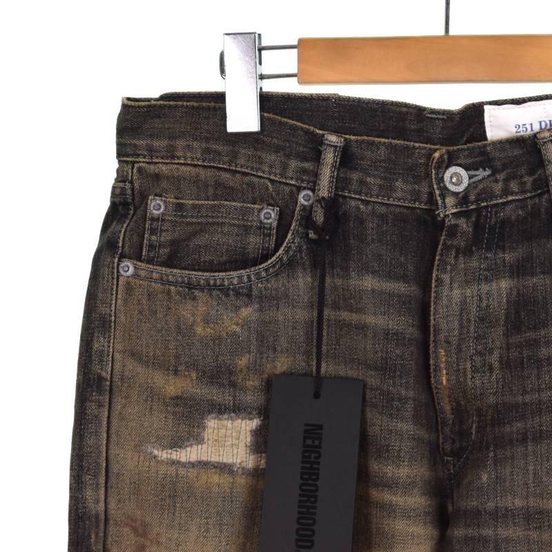 ネイバーフッド NEIGHBORHOOD 25SS SAVAGE DENIM DP WIDE PANTS