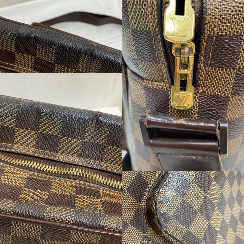 LOUIS VUITTON ルイヴィトン ショルダーバッグ N41441 ダミエ オラフMM ショルダー バッグ 斜め掛け エベヌ レザー A4 PC 収納可能