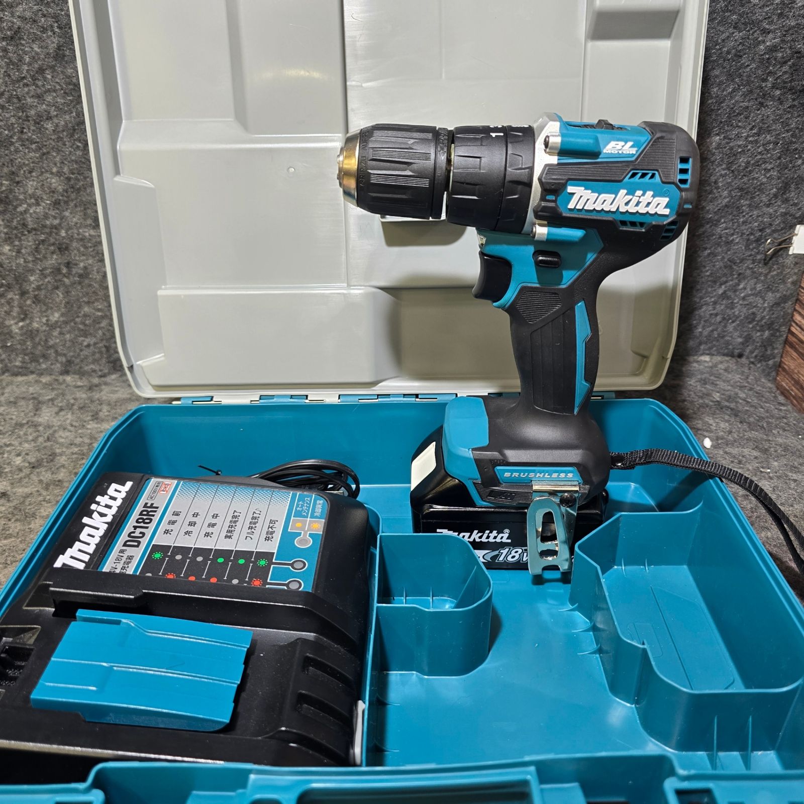 バッテリ1個 マキタ makita コードレス振動ドリルドライバー HP487DRG 桶川店