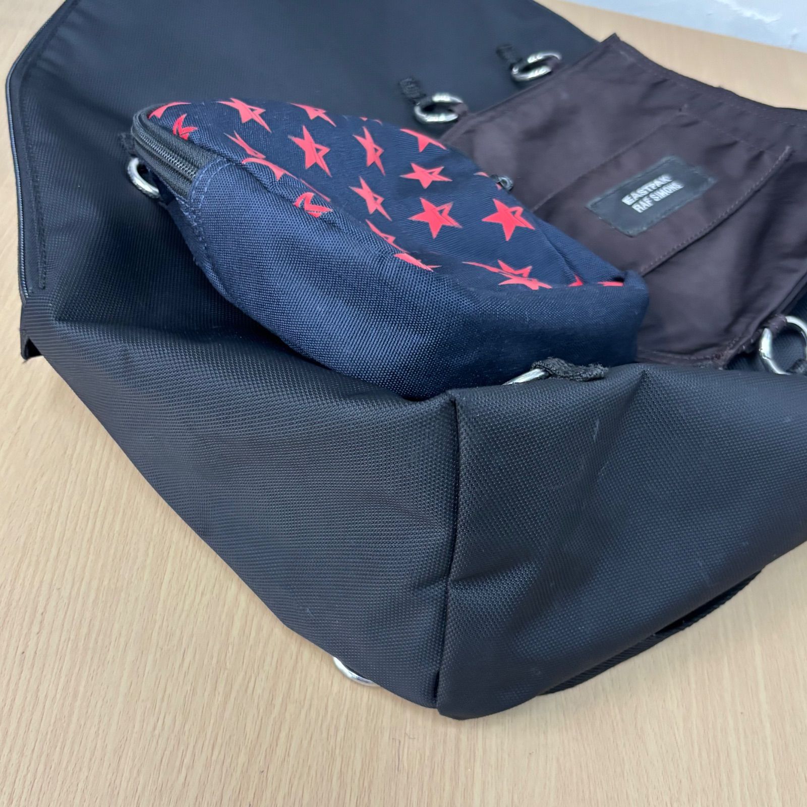 RAF SIMONS Eastpak Collaboration Backpack Black Canvas 30L Men's