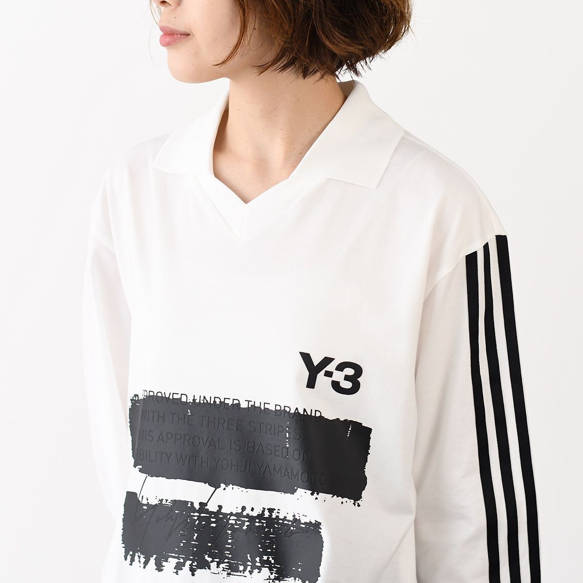 トップス y Y-3 ワイスリー トップス Tシャツ U GFX LOGO LS T JM3233
