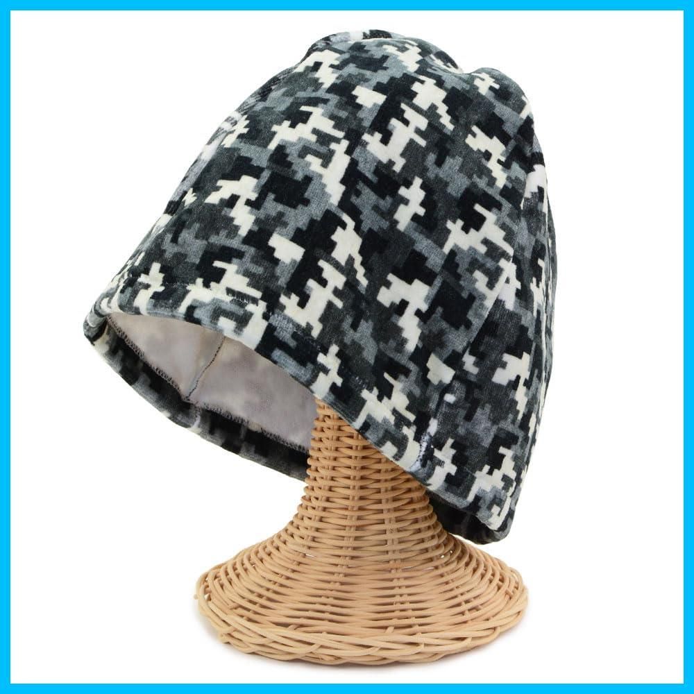 サウナハット 今治タオル サウナ タオル 帽子 Lulu berry 今治 大きめ キャップ メンズ レディース 洗える サウナグッズ 綿 コットン のぼせ防止 髪の傷み防止 モザイク Lサイズ
