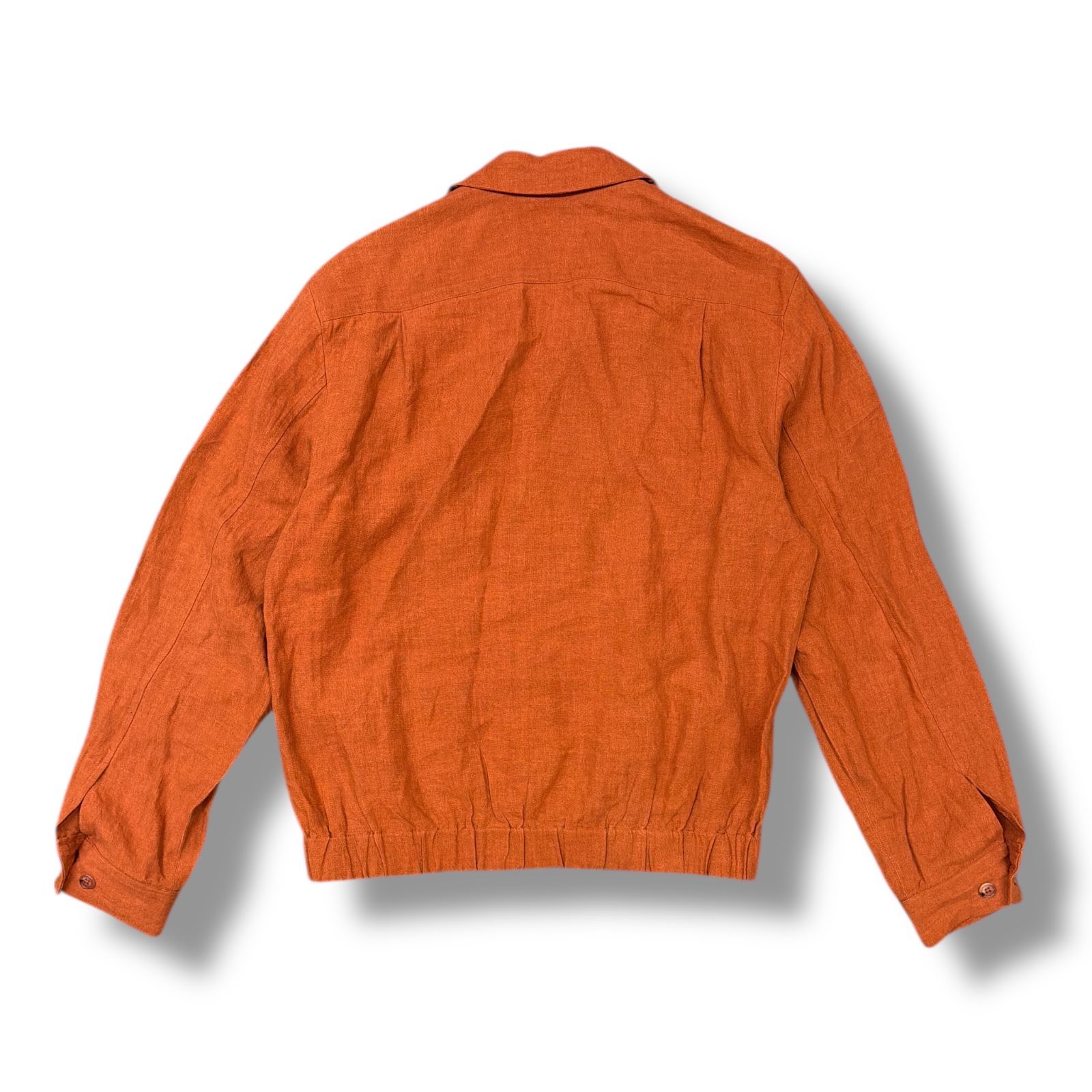 PAUL SMITH ナチュラルリネンブルゾン オープンカラー ジャケット