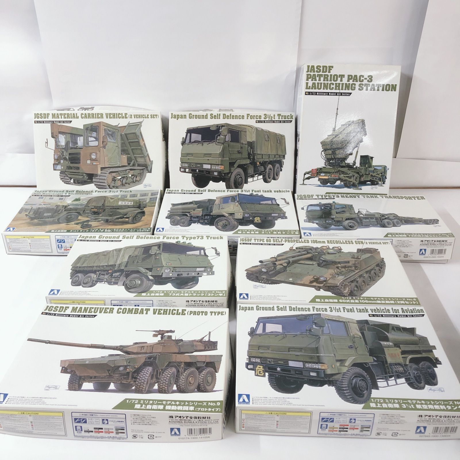 アオシマ 1/72プラモデル ミリタリーモデルキットシリーズ no.1〜no