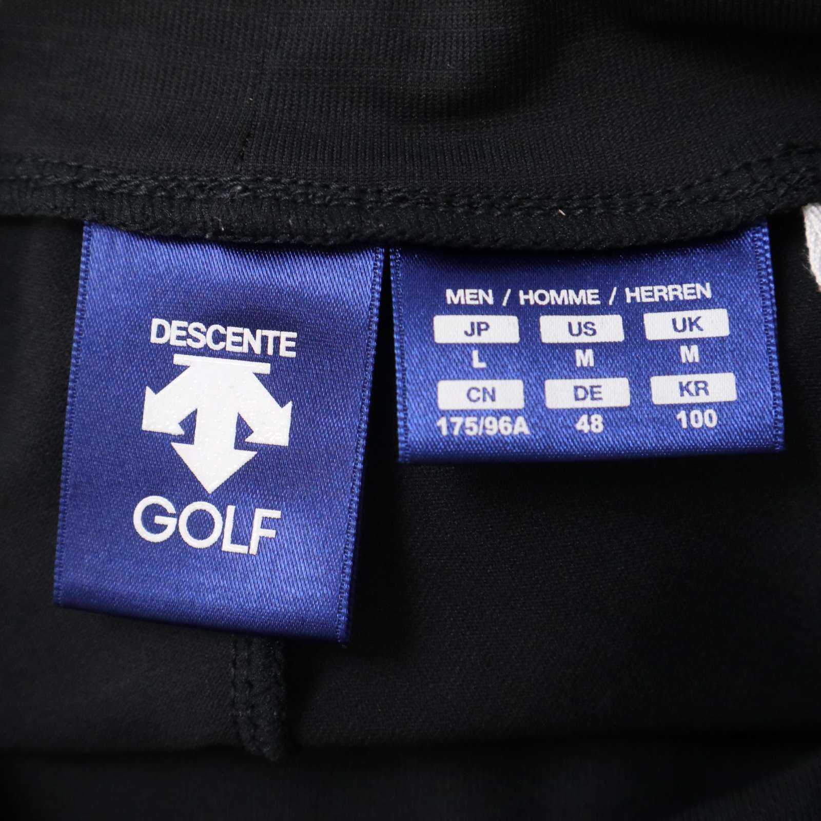 【新品未使用】DESCENTE GOLF メンズ M 青 シャツ DESCENTE GOLF デサント メンズ 半袖 機能 Tシャツ ドライ