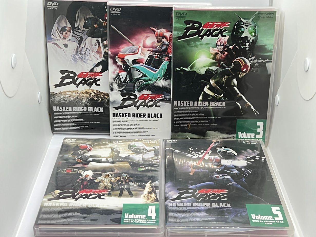 DVD 全5巻セット ブックレット有り 仮面ライダーBLACK - DVD