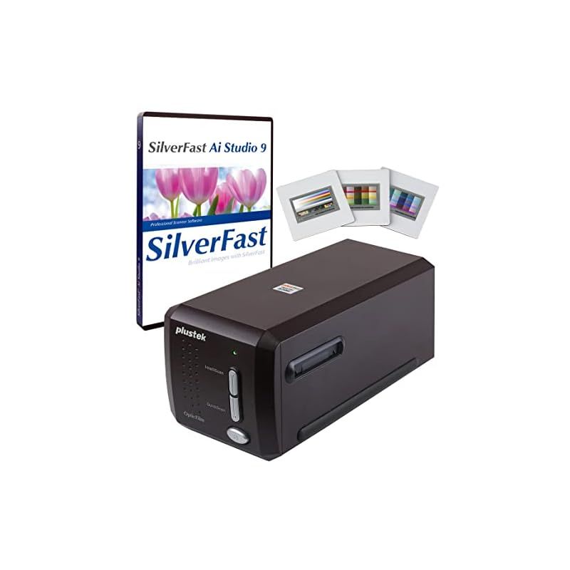 Plustek OpticFilm 8300i Ai フィルム スキャナー - SilverFast Ai Studio 9 高度な IT8 キャリブレーション ターゲット 3 スライド 35mm フィルムとスライドをデジタルに変換 1