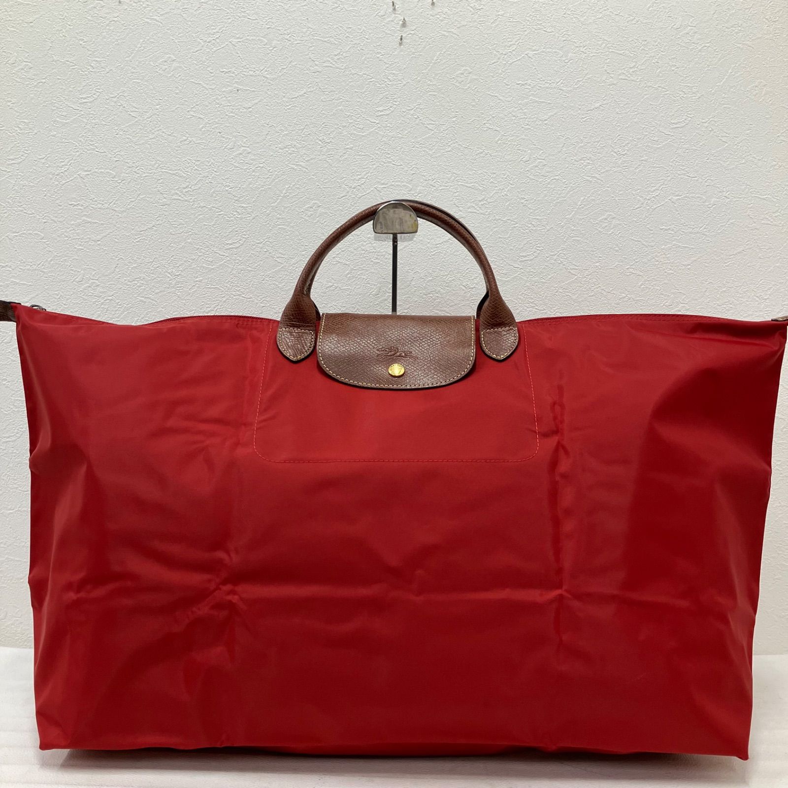 ロンシャン】ワインレッド ハンドバッグ ナイロン LONGCHAMP
