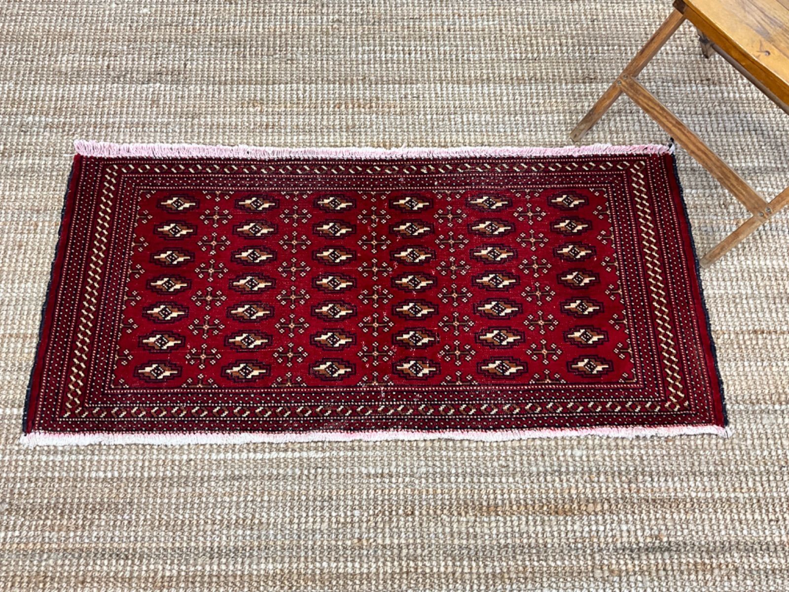 ヴィンテージラグ ペルシャ絨毯 トルクメン 59cm×131cm