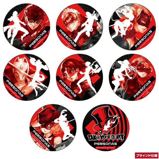 PERSONA5 ペルソナ5 怪盗団池袋アジト カンバッジ 全8種類セット 