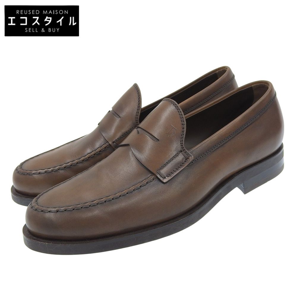 TOD'S ダークブラウン ローファー 37 TOD'S ダークブラウン ローファー