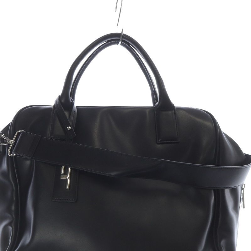 ☆非売品ブランド大特価☆ アダムエロペ 黒いレザー二つ折り手持ち鞄 Adam et Rope' - 【極美品】ADAM ET ROPE'レザーロゴプリント