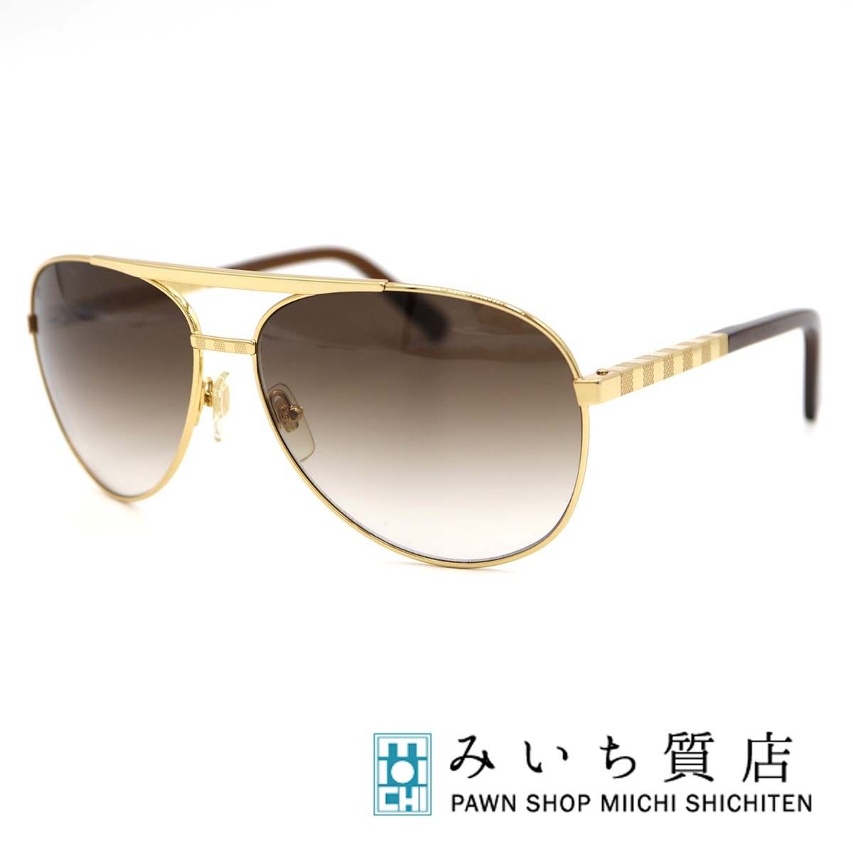 LV ルイヴィトン サングラス Z0339U 948 アティチュード パイロット ダミエ ケース付 LOUIS VUITTON 23k617-1