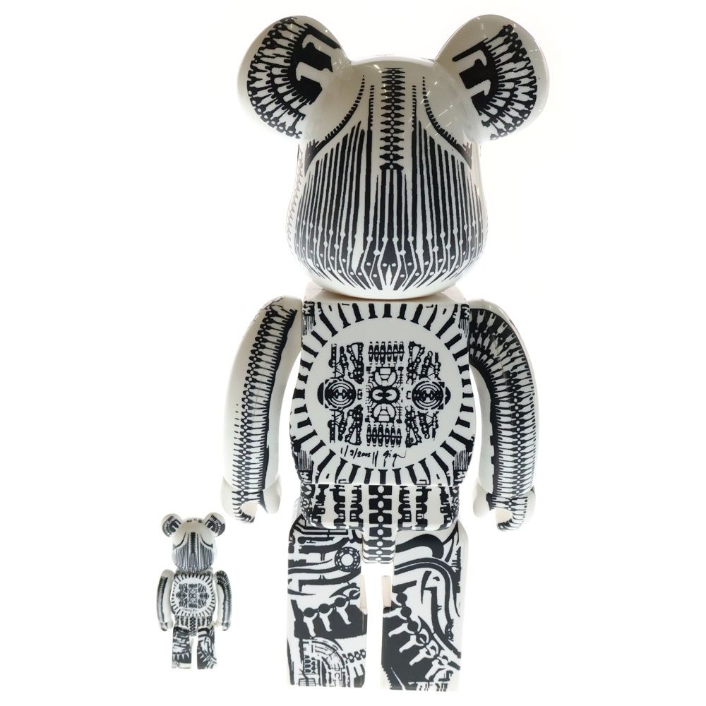 MEDICOM TOY メディコムトイ BE RBRICK HR GIGER WORLD WIDE TOUR -400 Set ベアブリック ギーガー ワールド ワイド ツアー フィギュア 人形 ブラック ホワイト