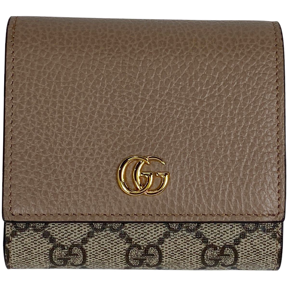 GUCCI 未使用品 グッチ ミディアム ウォレット 三つ折り財布