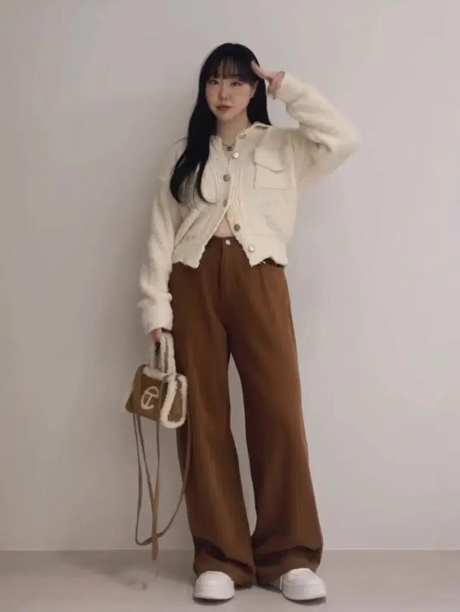 habi unni キャメル ズボン