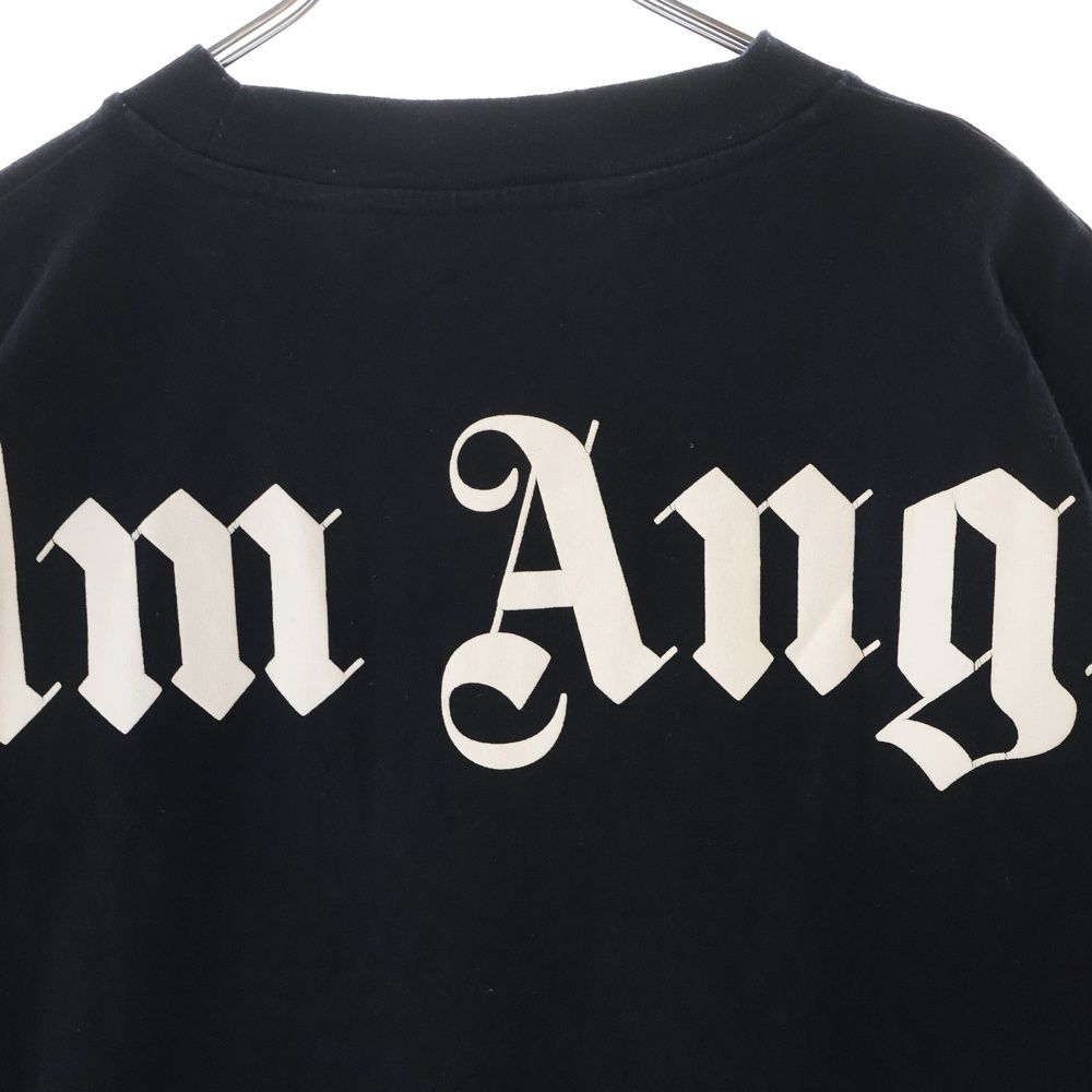 Palm Angels ブラック Classic ロゴ刺繍 フーデ Palm Angels パームエンジェルス 20SS FRONT OVER LOGO HOODIE