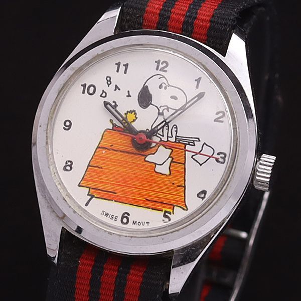 スヌーピー 手巻き ラウンド 白文字盤 レディース腕時計 YSD - メルカリ