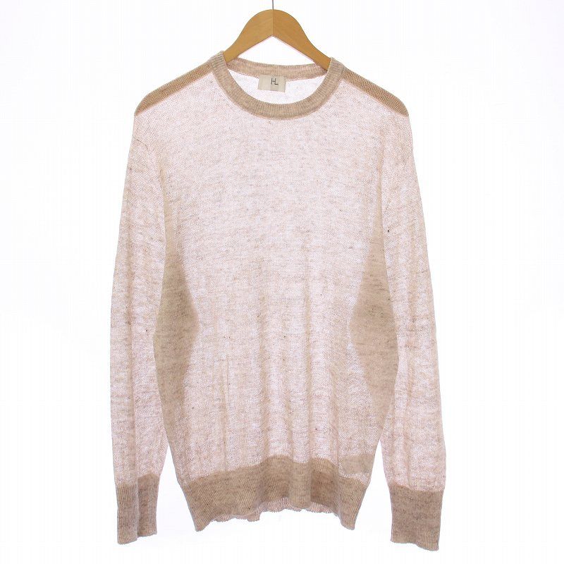 HERILL ベージュ クルーネックセーター