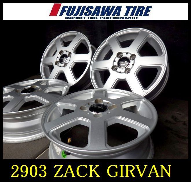 2903 J▲送料無料▲MONZA JAPAN ZACK GIRVAN▲14x4.5J 4穴 PCD100 43▲4本