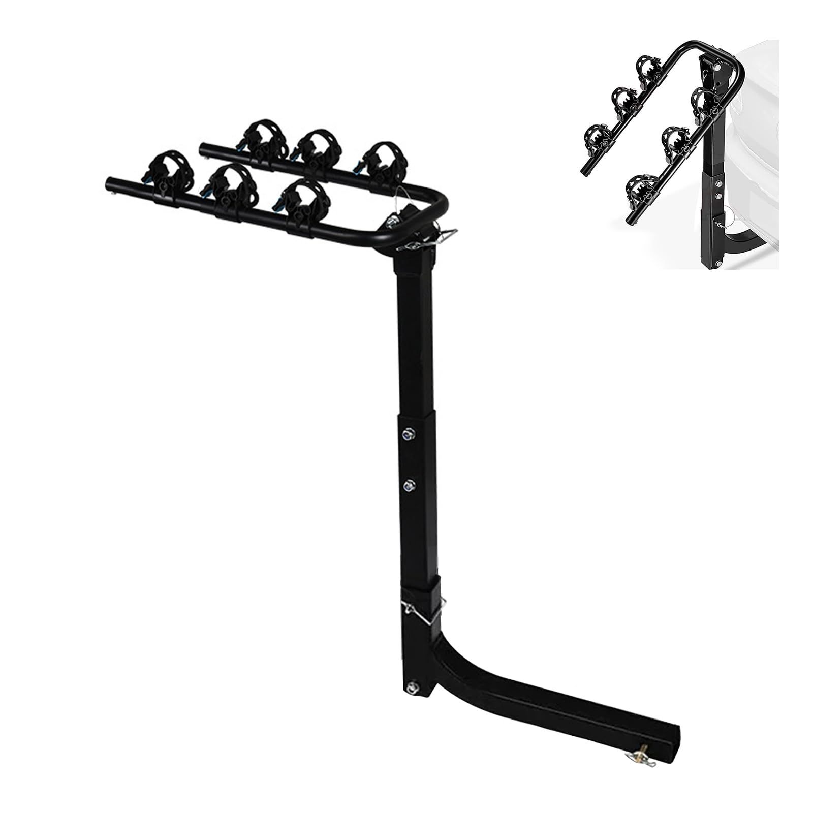 オフロード車 サイクルキャリア 車載 自転車ラック リアキャリア ロードバイク トランクキャリア 折りたたみ アウトドア対応 外装パーツ アクセサリ 2 3 4台積み 頑丈設計 40cmベースブラケット 3台