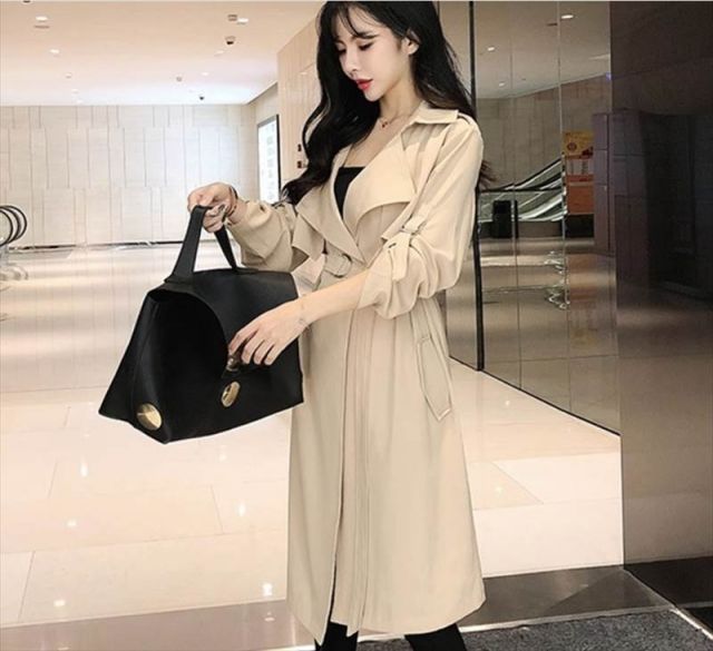 アウター トレンチコート ロング ロング丈 袖あり 長袖 襟付き ハイ