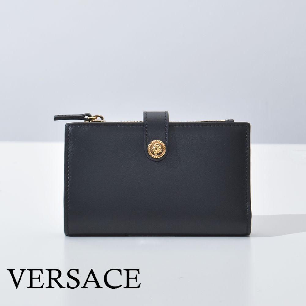 VERSACE ヴェルサーチ バロック総柄 メドゥーサ 折り財布ファッション