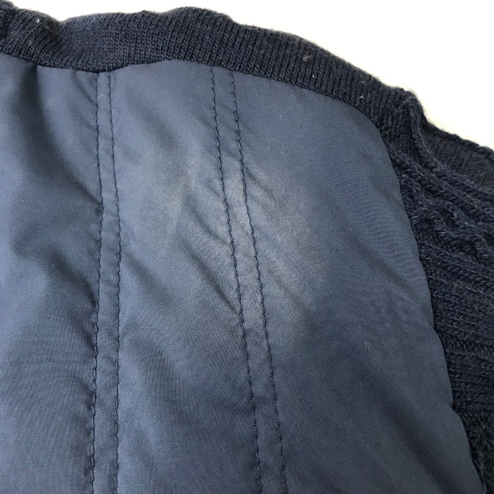 【美品】ルコック　ゴルフ　ニット切替　中綿ジップジャケット　L サイズ：M LE COQ GOLF ルコックゴルフ ニット切替 ジップ