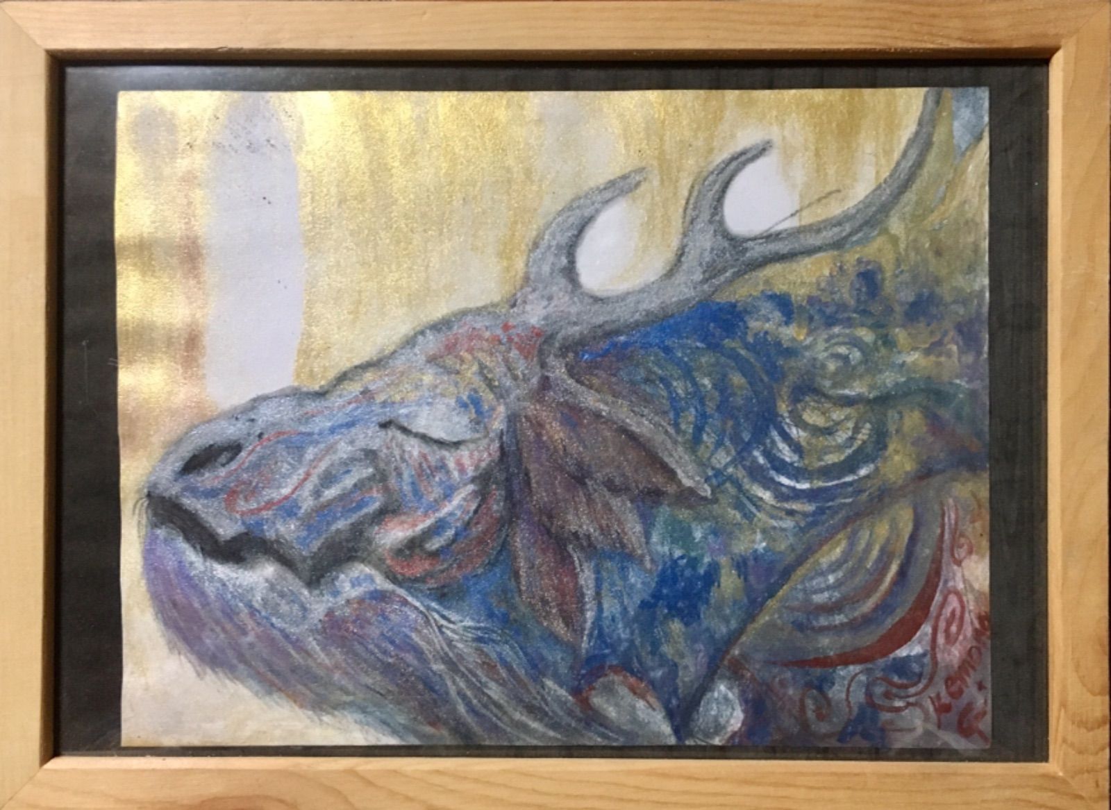 絵画原画 絵画 動物画 水彩 絵画油絵 幻獣 【公式通販】