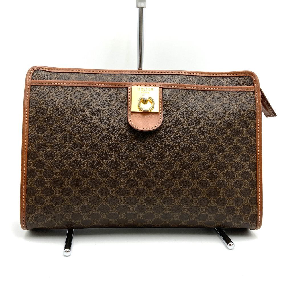 CELINE セリーヌ クラッチバッグ セカンドバッグ マカダム柄 PVC