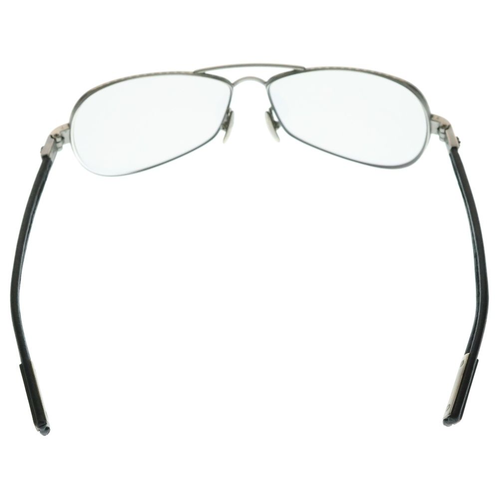 CHROME HEARTS クロムハーツ RED RIOT CHプラスレザーテンプル レンズ ティアドロップ サングラス アイウェア 眼鏡 ブラック シルバー 度入り