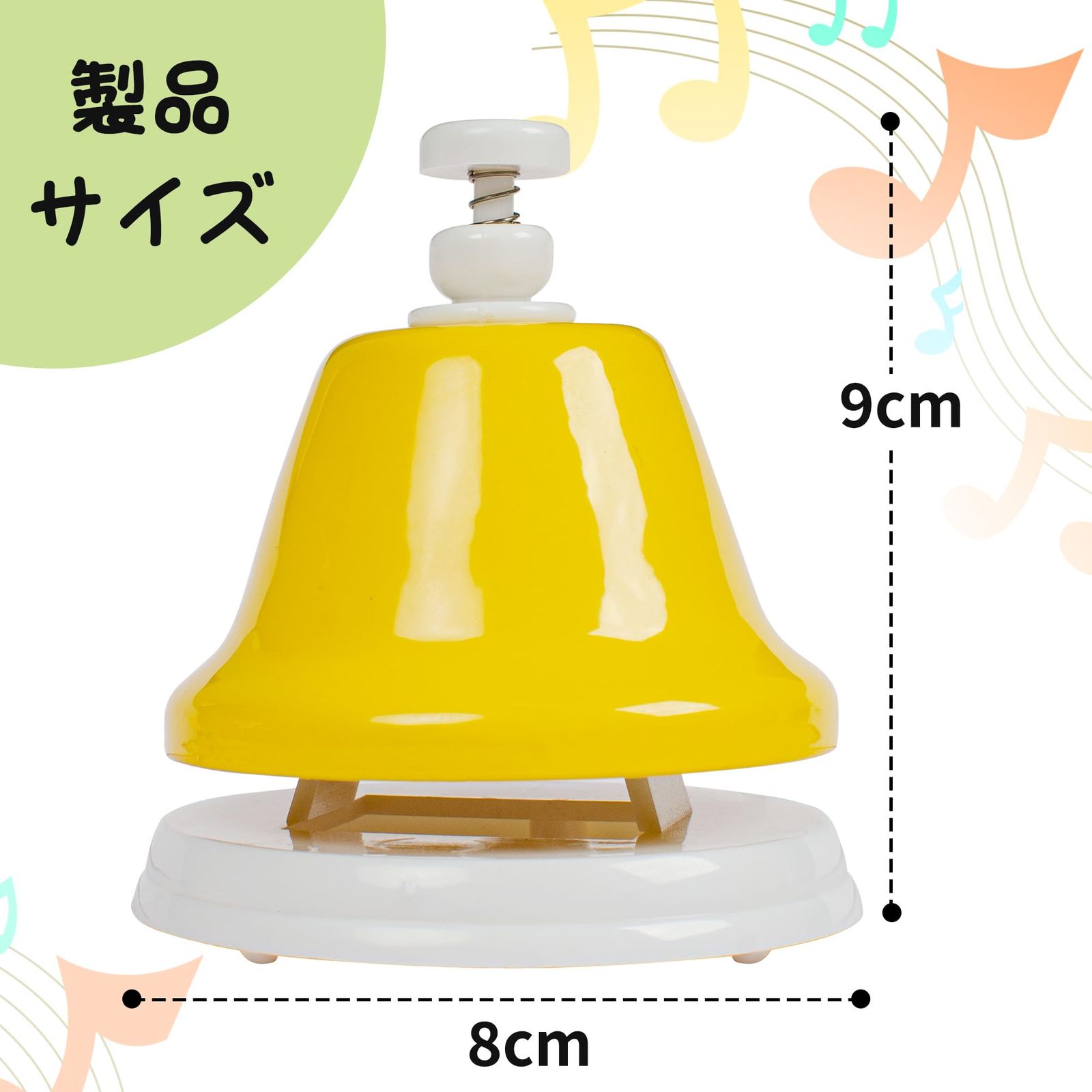 Rxakudedo ハンドベル 8音 打楽器 マレット ハンドベル