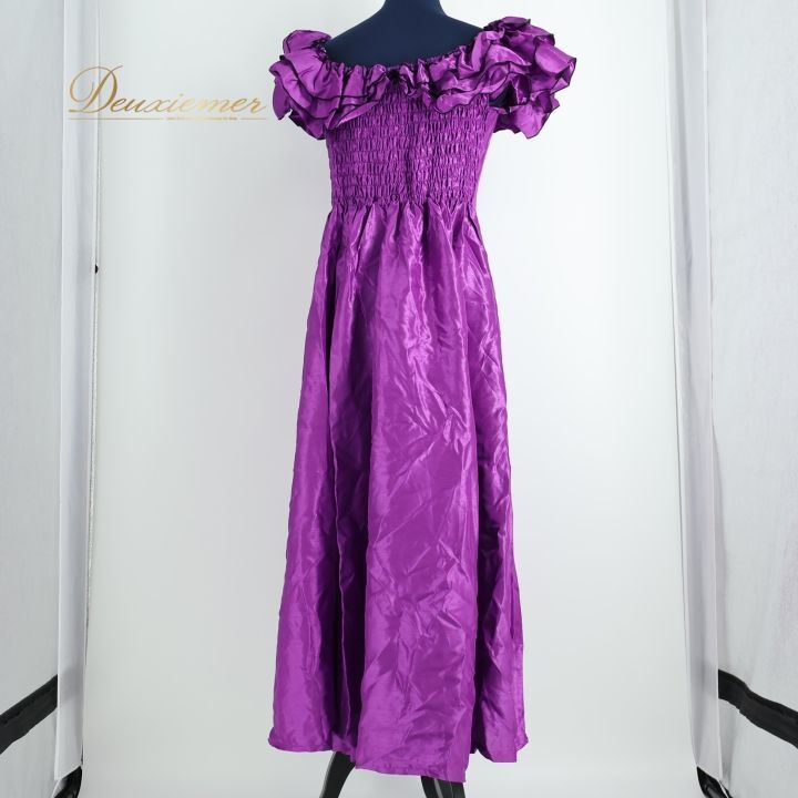 【美品 フラダンス衣装】ピンク Paondor ワンピース ドレス 紫 パープル 美品 フラダンス衣装】ピンク Paondor ワンピース ドレス 紫